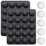 Butabeishy Silikon Golfball-Backform, 2 Stück, 20 Mulden pro Form, Antihaftbeschichtet, Schwarz