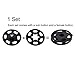 NUOMI 60 Set Plastic Snap Fasteners, Invisible Sewing On Snap Buttons Kit, 10mm Fasteners for Shirts, Clothing, DIY Craft, Baby Bibs, 4 Colors(15 set/color)