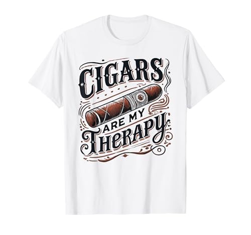 Cigars are my Therapy Shirt - Camisetas de cigarros para hombre, papá Camiseta