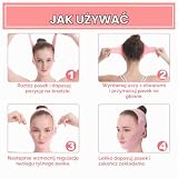 Shirene Maska podnosząca V-Line, pasek pod brodę do spania, wielokrotnego użytku, reduktor podwójnego podbródka i modelująca linię szczęki, regulowana maska wyszczuplająca twarz dla kobiet i mężczyzn