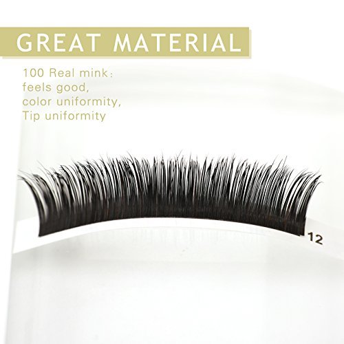 3D Mink Lash Extensions Individual Mink Lashes Private Natural False Eyelashes Real Mink Lash Extensions Mixed Length 8-14mm (EL-DM-Dmix)