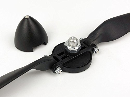 Viloga RC Folding Propeller 11×6 inch w/Spinner Size D38×H35mm, and Motor Shaft Diameter φ4.0 with Nylon Plastic Spinner for RC Plane Drone Remote Control Airplane (11×6, Shaft φ4.0) by Viloga - Image 4