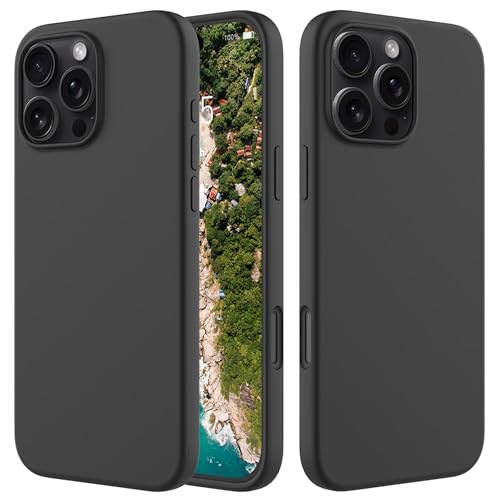 Image of ArmourPro Silicone Back Case for iPhone 16 Pro Max, Soft-Touch Case | Dark Grey