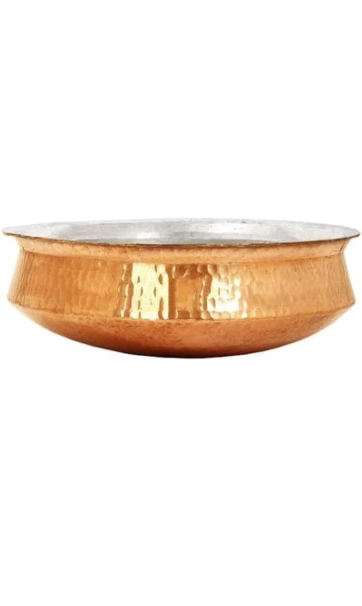 Bona Fide Pure Copper Lagan Handi Dish pan with Tin Lining, Cookware and Serveware,5 to 6 litres, Handi Heavy Gauge Diamet... - Review, Price and Buying Guide