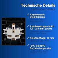 REV AquaForm SPARSET - 10x Steckdose Feuchtraum, IP44, Aufputz, anthrazit – Ansicht 5