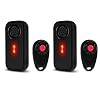 USUPERINK Car Alarm System, 113dB Fake Car Alarm, Motion Alarms for Cars Vehicle Security Alert Automotive Vibration Warning Interior Safety Red LED Light IP66 Waterproof, 2Pcs