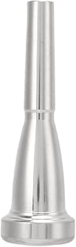Trumpet Mouthpiece, Silver Coated Copper Alloy, Professional for Brass Instruments, 1 Piece