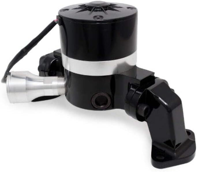 Top Street Performance HC8020BK Black Powder Coat Finish Aluminum Electric Water Pump