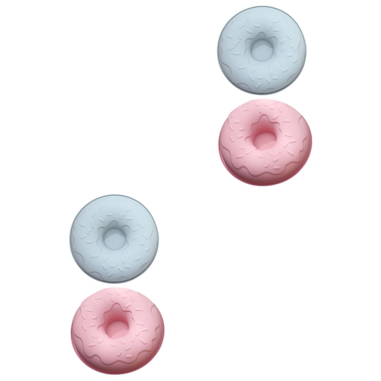 Cabilock 4 Piezas molde de donas magdalena de silicona mini moldes para pasteles molde muffins molde para magdalenas bandeja para hornear asadera molde creativo para donas mousse moho Gasa