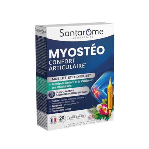 SANTAROME Myostéo Confort Articulaire - 20 Ampoules - Fabriqué en France