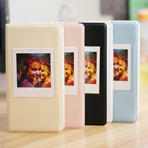 Rieibi 64 Pockets Mini Photo Album, Wallet PU Leather Photo Album for Fujifilm Instax Square SQ1/SQ20/SQ10/SQ6/SP-3 Instant Camera, Cute Colorful Photo Album for Polaroid