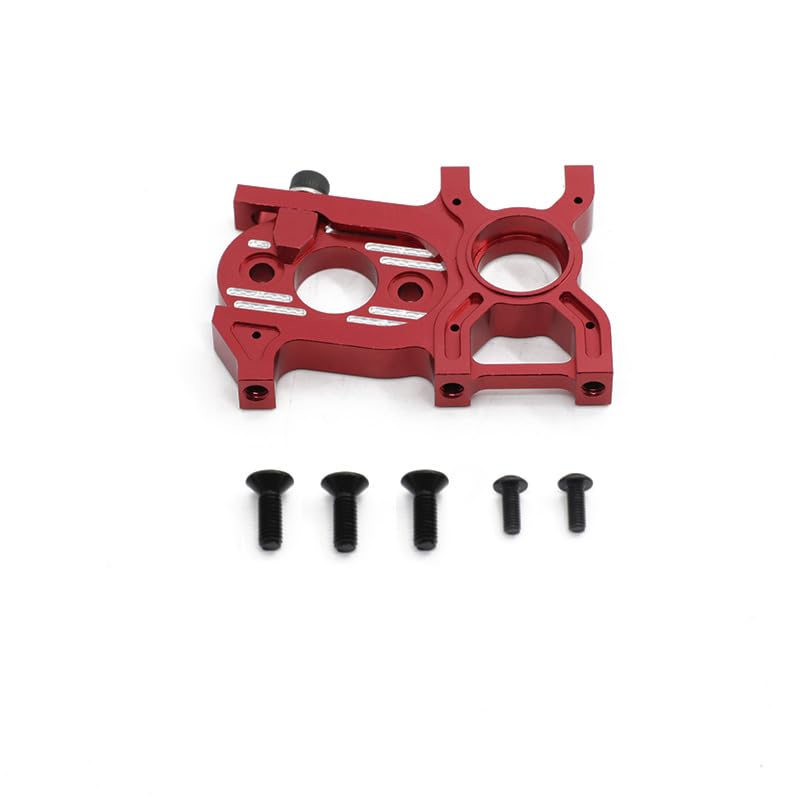 Alloy Motor Mount Fixed Holder Seat with Quick-Release for Arrma Kraton 6S BLX, Outcast 6S BLX, Typhon 6S BLX, Talion 6S BLX, Notorious 6S BLX, Senton 6S BLX Upgrade Parts (red)