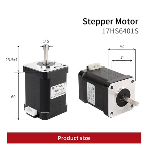 Moteur pas à pas 17HS6401S 1.8 degrés 2 phases pour machine CNC - 3