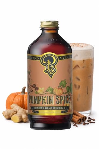 Portland Syrups Pumpkin Spice Syrup for Drinks 12 oz, 12