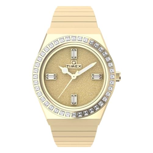 Montre Analogique Timex Femme Bracelet Acier Inoxydable Q Reissue Horlogerie