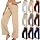 Women's Dress Pants Fall Womens Clothes Business Casual Wide Leg Yoga Work Pant Stretch High Waisted Comfy Office Slacks Pants with Pockets Khaki L