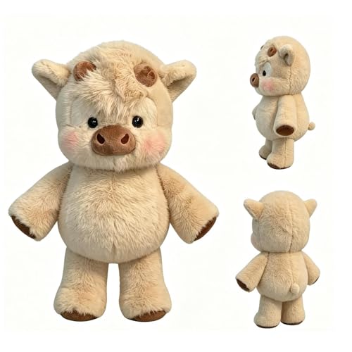 Imagen de Peluche De Vacas Highland Adorable Animal De Peluche De Vacas Corriendo Peluda Para Aliviar El Estrés