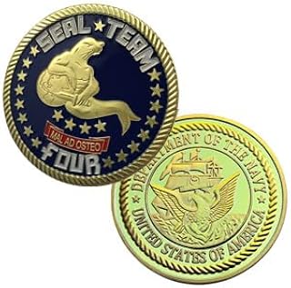 Navy Seal Team Four #HM1237C Military Honor Challenge Coin Award