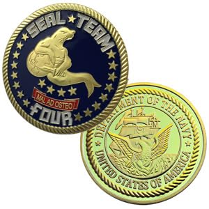 Navy Seal Team Four HM1237C Coin