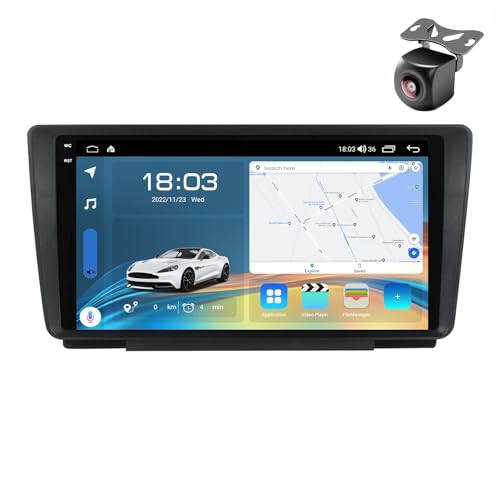 Android 15 Car Radio para Skoda Octavia 2 A5 MK5 2004 2005 2006 2007-2013 NAVEGACIÓN GPS con Pantalla Táctil 9 Pulgadas Reproductor Multimedia Autoradio FM Carplay Android Auto (Y9 8Core 6+128G 2K)