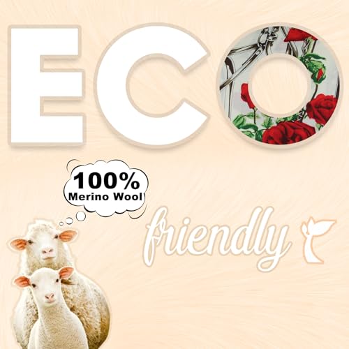 DANA XU 100% Merino Wool Pashmina Shawl for Women 96"x43", Oversized Cashmere Wrap with Tassels, Floral Travel Blanket Cape2