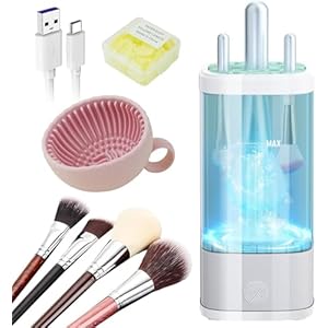 IUHFSIFS 5.0 Upgrade Make Up Brush Cleaner【Industry NO.1-10x Cleaning Power】Makeup Brushes Cleaner Suitable for all Brush, Circuit Upgrade Make Up Cleaner Machine