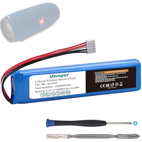 Uwayor 6000mAh Replacement Battery for JBL Xtreme Cover