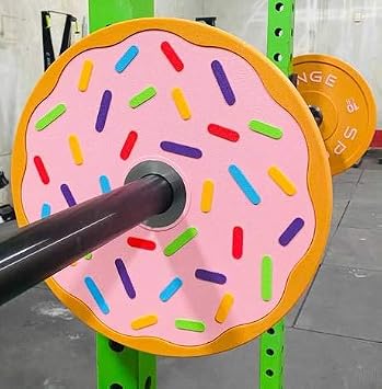 FringeSport Donut Weight Plates |Bumper Plates Pair | Hard Chrome Plating Surface Barbell Weight Set with Stainless Steel Insert | Durable Polyurethane Barbell Weights with Low Bounce
