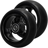 Roues Avant de Remplacement Pour Fauteuil Roulant de 4 Pouces, Roulettes Antidérapantes En Pu Pour Fauteuil Roulant de Sport, Sans Marquage, 2 Pièces/Black/100Mm/4In