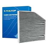 PHILTOP Cabin Air Filter w/Activated Carbon, Compatible with CF11855 Mercedes-Benz GLC300, C300,