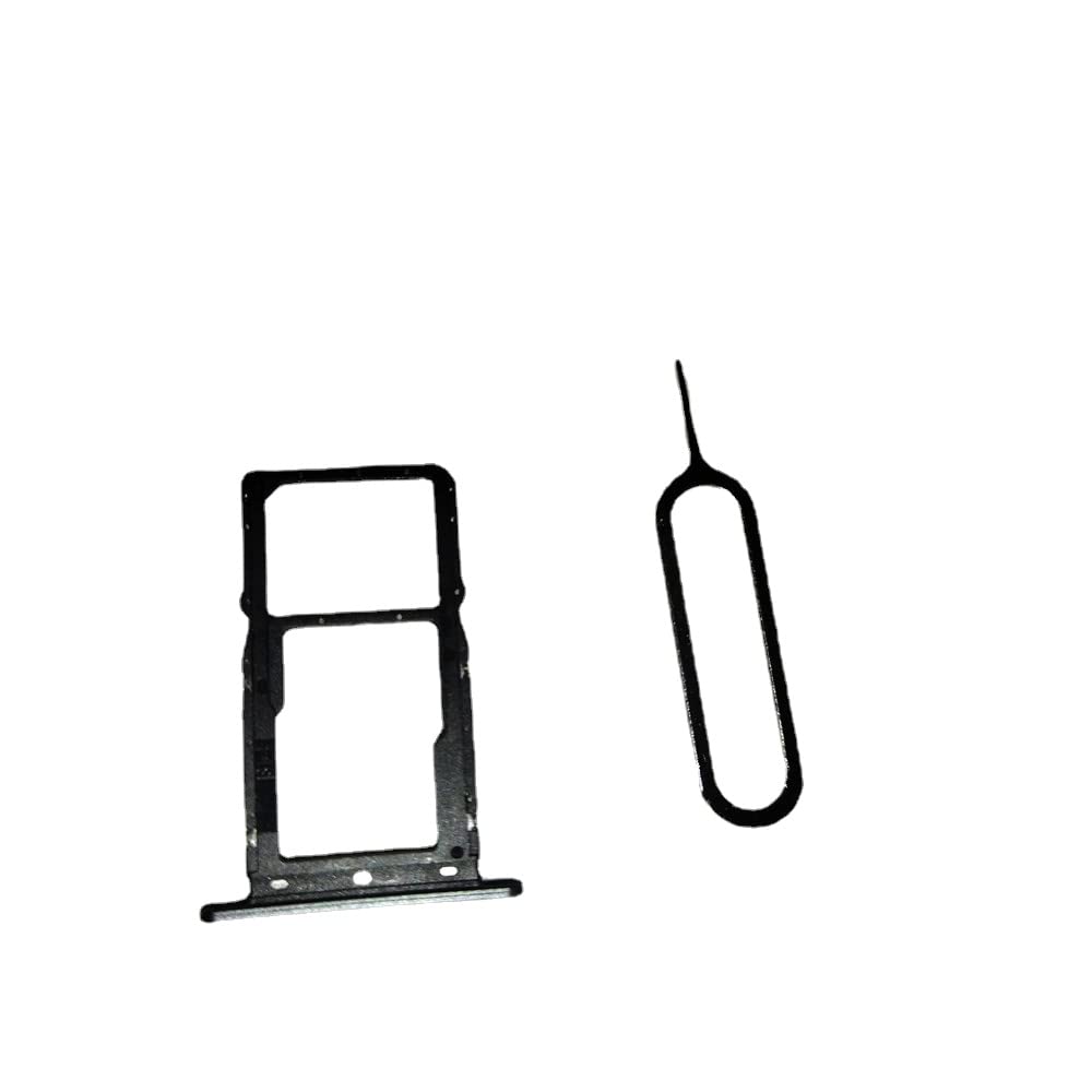 Single Sim Card Tray Holder SD Tray Replacement for Revvl V TMRVL 4G Black