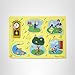 Melissa & Doug Sing-Along Nursery Rhymes Sound Puzzle -Yellow - Wooden Peg Puzzle (8 pcs)