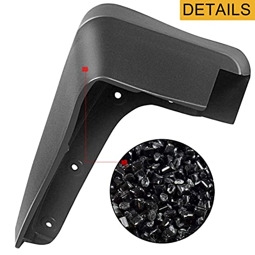 Yhtauto Set Of 4 Mud Flaps Splash Guards Accessories Replacement For Subaru Forester 2014-2018 Sport Utility, Front And Rear Lh Rh, Black #TOP4