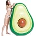 Fiyyuga 水泳リング、アボカド型、浮輪、大人用、子供用、リング、大きいサイズ、クイックエアバルブ、ビーチ、夏、水上ボート、超かわいい