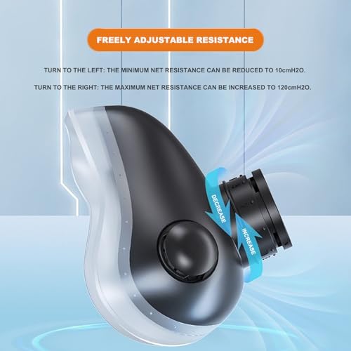 Máscara de treino HIIT, ajuste profissional de resistência ao oxigênio de 10 níveis, maior eficiênci
