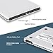 ROOFULL External CD DVD Drive USB 3.0/Type-C Ultra-Slim Aluminum CD/DVD-ROM Player Burner +/-RW Optical Disc Drive Reader Rewriter for Laptop PC Windows 11/10/8/7 Mac MacBook Pro Linux OS, Silver