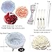Large&Small Peony Flower Silicone Soap Molds 3PCS Peony Silicone Candle Mold with Large-Eye Wicking Needle,Candlewick for Chocolate Cake Candy Moulds Epoxy Resin Plaster Clay