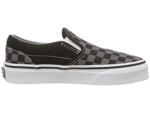 Vans Vans Kids Unisex Classic Slip On, (Checkerboard) Black/Pewter, Size 13 Little Kid