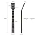 Alnicov Electric Guitar Neck DIY For Gibson LP Guitars Parts Replacement 22 Fret Maple Neck Rosewood Fretboard with White Dots Inlay Black Gloss 2
