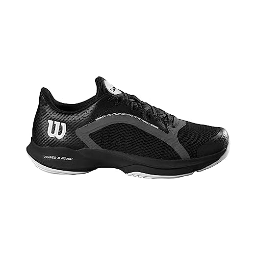 Wilson Hurakn 2.0, Padel Sneakers Hombre, Black/White/Ebony, 42 EU