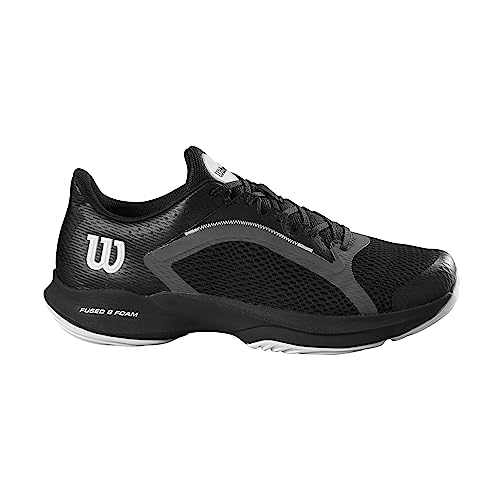 Wilson Hurakn 2.0, Padel Sneakers Hombre, Black/White/Ebony, 41 1/3 EU