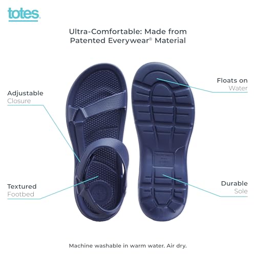 totes mens Everywear Lightweight Waterproof Adjustable Riley Sport Sandal2