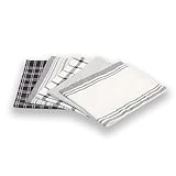 SAFMAAR Tea Towels - 100% Cotton Kitchen Tea towels with Highly Super Absorbent Tea Towels set, Soft Hand Towels, Lint Free, Quick Dry, Long Lasting 70 x 50 cm - Pack of 5 (Grey) - Image 4