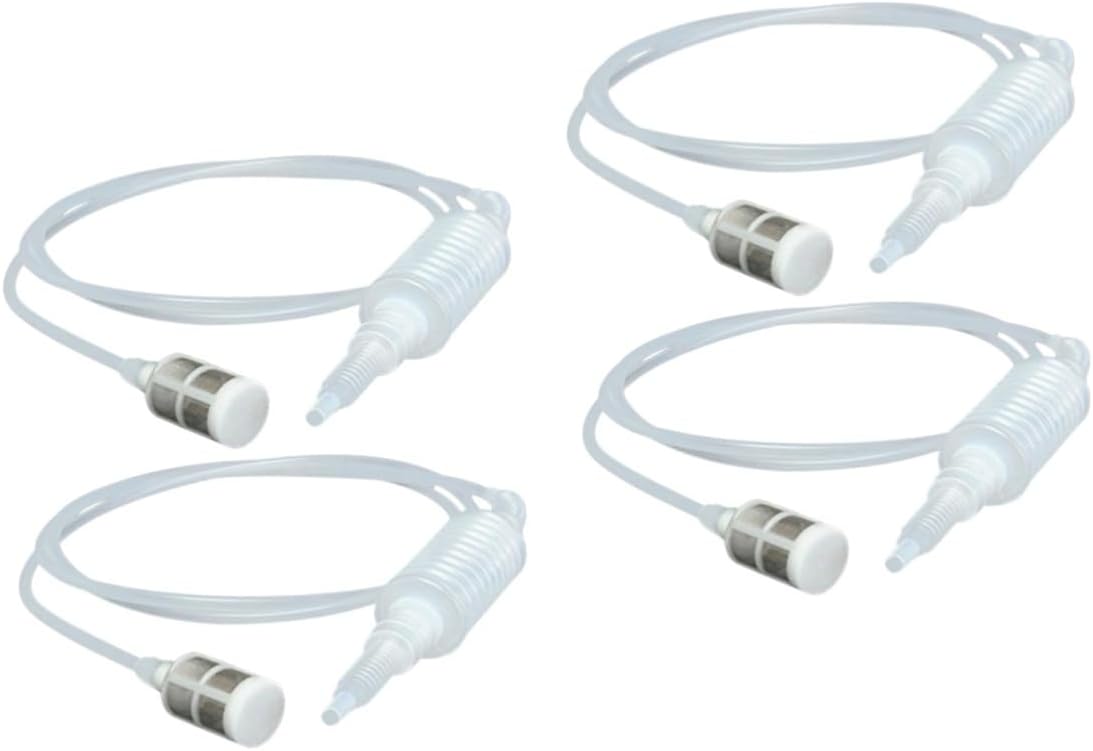 Veemoon 4pcs Reusable Wine Siphon Tubing Lightweight Handheld Transfer Tool for Home Brewing and Bottling for Wine and Beer Making