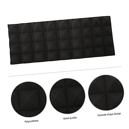 Paneles de Absorción Acústica 12Pcs Espuma en Pirámide Negra miniatura 4
