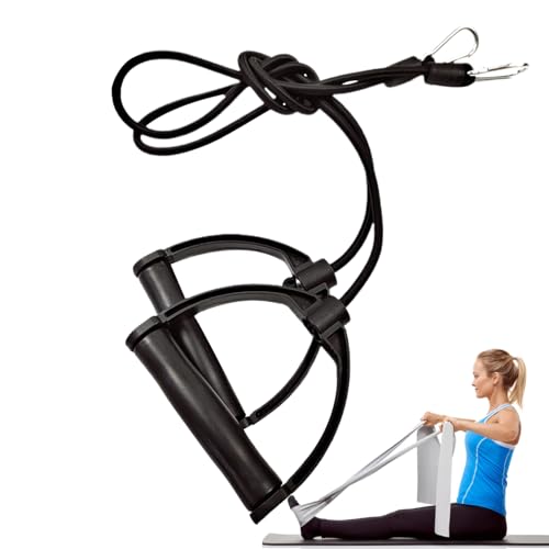ステッパー抵抗バンド、ステッパー用の抵抗バンド,ステッピングフィットネスは、ハンドルでロープをプルします - 多機能の家庭運動用品、フィットネス機器、伸びる筋肉のための弾性ベルト