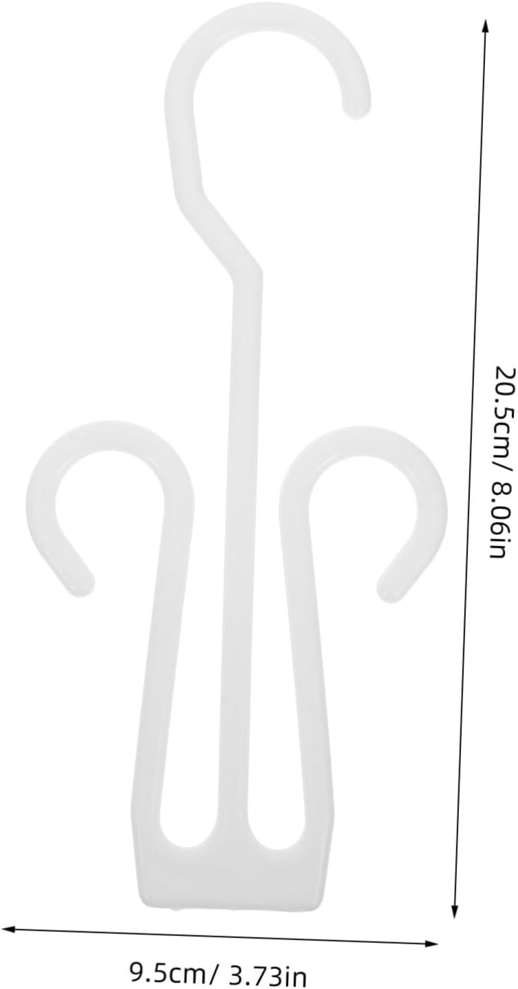 Alipis 12pcs White Plastic Slipper Hooks for Drying and Display Shoes