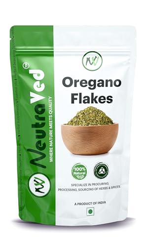 Image of NeutraVed Oregano Leaves | Pure leaves for Home Made Seasoning | Flakes /Dry Oregano Leaves For Seasonings, Pizza, Pasta 100g