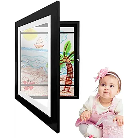 Kids Art Frames Front Opening | Changeable Art Frame Picture Display for Kids | Changeable Art Frame Picture Display for Children Art Projects, Home, Office, Portfolio Storage 3D Picture Display Cover