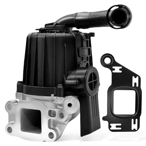 Crankcase Ventilation Oil Separator Crankcase Breather Oil Separator Compatible with Freightliner Detroit DD13 DD15 Mack MP8 Engine 2010-Present, Replace A4720107662 A4720106662 A4720108262(w/Gasket) by High Soar - Used condition - US$129.19